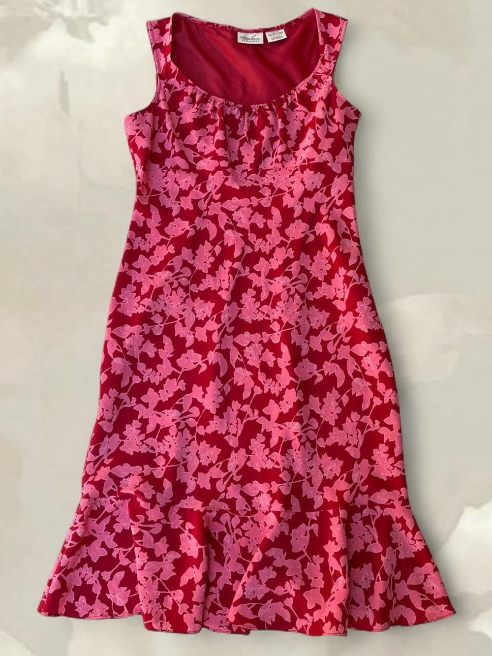 Katia lee Pink Floral Scoop Neck Dress